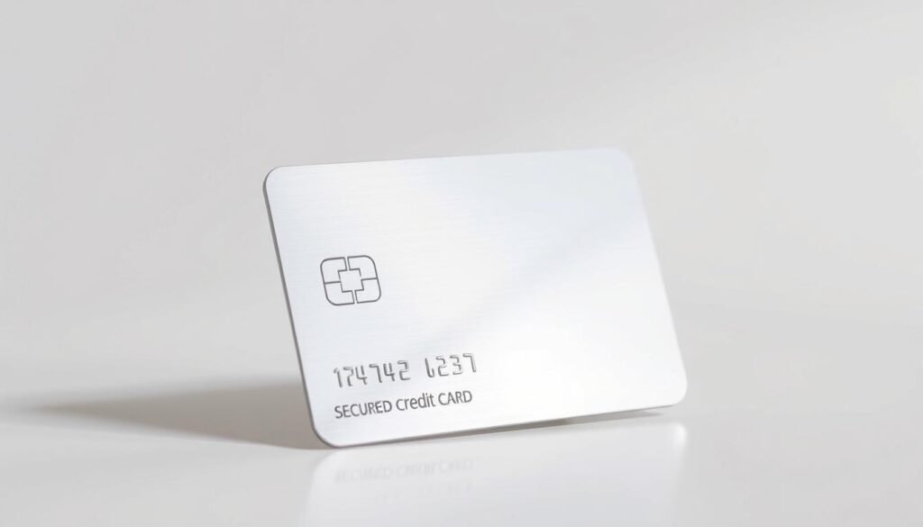 A metallic, sleek secured credit card with a reflective surface, casting a subtle glow against a neutral, minimalist background. The card is positioned at a slight angle, highlighting its modern, minimalist design with clean lines and a subtle embossed logo. The lighting is soft and diffused, creating a sense of sophistication and security. The overall composition conveys a sense of trust, reliability, and financial stability, suitable for illustrating alternatives to traditional personal loans. A metallic, sleek secured credit card with a reflective surface, casting a subtle glow against a neutral, minimalist background. The card is positioned at a slight angle, highlighting its modern, minimalist design with clean lines and a subtle embossed logo. The lighting is soft and diffused, creating a sense of sophistication and security. The overall composition conveys a sense of trust, reliability, and financial stability, suitable for illustrating alternatives to traditional personal loans.