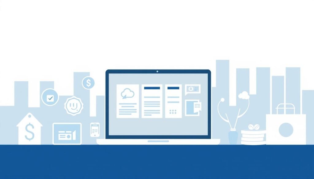 A modern, minimalist illustration depicting various financial services. In the foreground, clean icons and graphics representing online lenders and credit unions. The middle ground features a sleek laptop or mobile device, symbolizing the digital nature of these lending options. The background showcases a minimalist cityscape, hinting at the accessibility and convenience of these alternatives to traditional banking. The overall mood is professional, informative, and technology-forward, with a color palette of blues, grays, and whites to convey a sense of trust and reliability. A modern, minimalist illustration depicting various financial services. In the foreground, clean icons and graphics representing online lenders and credit unions. The middle ground features a sleek laptop or mobile device, symbolizing the digital nature of these lending options. The background showcases a minimalist cityscape, hinting at the accessibility and convenience of these alternatives to traditional banking. The overall mood is professional, informative, and technology-forward, with a color palette of blues, grays, and whites to convey a sense of trust and reliability.